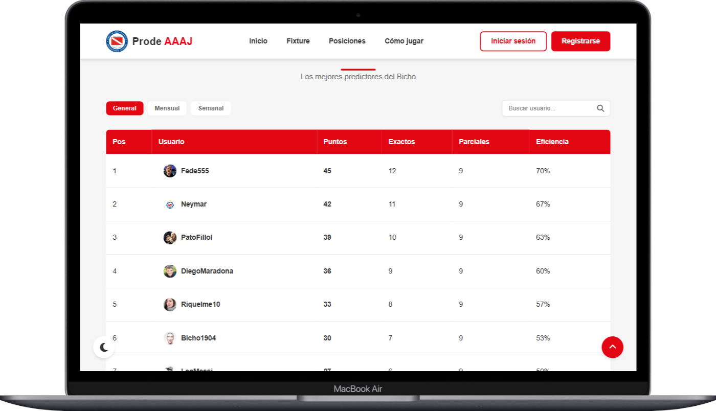 ProdeAAAJ Screenshot 3